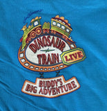 Hanes Boys Dinosaur Train Live Tiny Graphic Blue Short Sleeve Shirt Size XS
