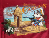 Disney Boys Disney Cruise Line Southern Caribbean Red Shirt Size Medium