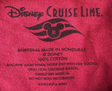 Disney Boys Disney Cruise Line Southern Caribbean Red Shirt Size Medium