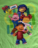 Fruit Of The Loom Boys Sid The Science Kid Live Graphic Green Shirt Size Medium