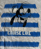 Disney Boys Disney Cruise Line Goofy Graphic Gray Short Sleeve Shirt Size Small