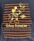 Disney Boys Mickey Mouse Disney Cruise Line Graphic Navy Shirt Size Medium