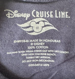 Disney Boys Mickey Mouse Disney Cruise Line Graphic Navy Shirt Size Medium