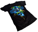 Universal Studios Girls Graphic Black Short Sleeve Shirt Size Medium