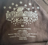 Universal Studios Girls Graphic Black Short Sleeve Shirt Size Medium