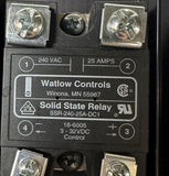 Watlow SSR-240-25A-DC1 Solid State Relay 240V 3-32VDC 25A w/ Heat Sink