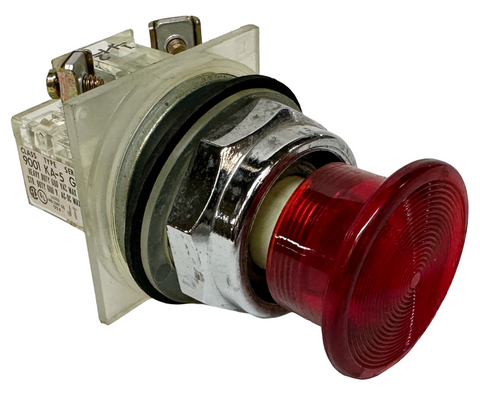 Square D 9001KA5 Push Button Emergency Stop Series G Red Mushroom Head 600VAC