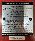 Beka Associates BA385-IIC Sounder 28V 0.8W BAS00ATEX1181