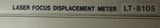 Keyence LT-8105 Laser Focus Displacement Meter