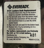 Eveready 9101IND Industrial Lantern Bulb Replacement 6 Volts 9101