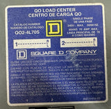 Square D QO2-4L70S Circuit Breaker Load Center 70A w/ Hubbell Plug & Receptacle