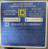 Square D QO2-4L70S Circuit Breaker Load Center w/ Hubbell 3765C Plug, Receptacle