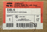 Crouse-Hinds EABL16 Explosion‑Proof Conduit Outlet Box 1/2″ Size With 3" Cover