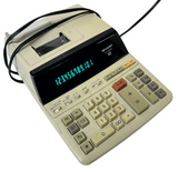Sharp EL-1197PII Electronic Printing Calculator 12-Digit 2-Color Printer 120V
