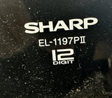 Sharp EL-1197PII Electronic Printing Calculator 12-Digit 2-Color Printer 120V