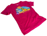 Disney Girls Frozen Olaf I Love Heat Disney Cruise Line Pink Shirt Size Large