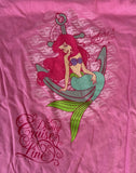 Disney Girls The Little Mermaid Ariel Disney Cruise Line Pink Shirt Size Medium