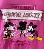 Disney Women's Minnie Mouse & Mickey Mouse Walt Disney Studios Pink Shirt Size L