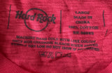 Hard Rock Cafe Women's All Is One Graphic Pink Short Sleeve Shirt Size Large