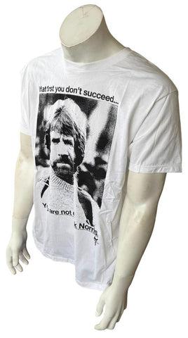Alstyle If At First You Don't Succeed You Are Not Chuck Norris Shirt Size Large