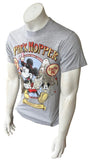 Hanes Men's Disneyland Mickey Mouse Park Hopper Gray Short Sleeve Shirt Size S