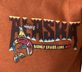 Disney Men's Wonder Alaska 2014 Disney Cruise Line Brown Shirt Size Small