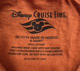 Disney Men's Wonder Alaska 2014 Disney Cruise Line Brown Shirt Size Small