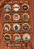 Disney Men's Wonder Alaska 2014 Disney Cruise Line Brown Shirt Size Small