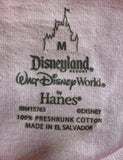 Disneyland My Disney Side Is Totally Minnie Mouse Pink Short Sleeve Shirt Size M