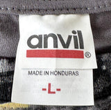 Anvil Men's NHRA Racing Fire Breathing Draggin Graphic Gray Shirt Size Large