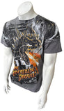 Anvil Men's NHRA Racing Fire Breathing Draggin Top Fuel Predator Shirt Size S