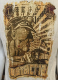 Bay Island Men's The Hunger Games District 12 Miner Graphic Shirt Size Large