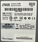 HP J7942G Jetdirect EN3700 External Print Server USB 2.0 No Power Cord