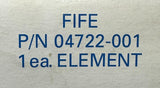 Fife 04722-001 Hydraulic Filter Element 1.8" OD 1" ID 4.4" Length