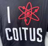 Spectra Apparel Men's The Big Bang Theory I Love Coitus Black Shirt Size Large