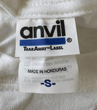 Anvil Men's Marty Wilson Mojo Sportswear Big Mo White Shirt Size Small