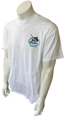Mojo Sportfishing Gear Men's Marty Wilson The Jigalow White Shirt Size Large