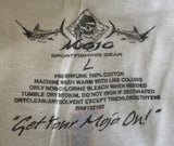 Mojo Sportfishing Gear Men's Marty Wilson Heads Up White Shirt Size Large