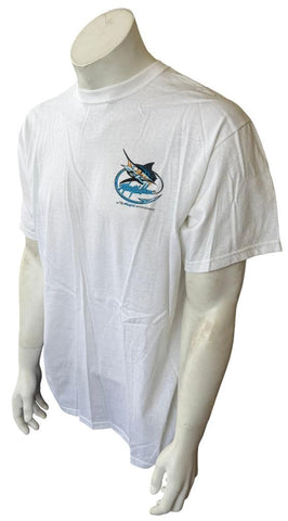 Mojo Sportfishing Gear Men's Marty Wilson Heads Up White Shirt Size Large