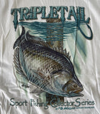 Anvil Men's Marty Wilson Mojo Sportswear Triple Tail White Shirt Size Large
