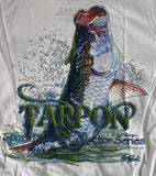Mojo Sportfishing Gear Men's Marty Wilson Tarpon White Shirt Size Large
