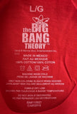 The Big Bang Theory Men's Bazinga Graphic Red Short Sleeve Shirt Size Large