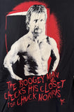 Spectra Apparel The Boogey Man Checks His Closet For Chuck Norris Shirt Size L