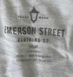 Emerson Street Women's Cheers Girl Graphic White Short Sleeve Shirt Size Small