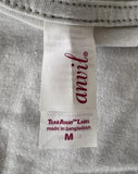 Anvil Women's Emerson Groovy Girl Graphic Gray Short Sleeve Shirt Size Medium