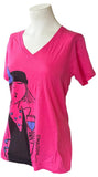 Anvil Women's Emerson Wine Girl Graphic Pink Short Sleeve Shirt Size Medium