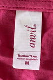 Anvil Women's Emerson Wine Girl Graphic Pink Short Sleeve Shirt Size Medium