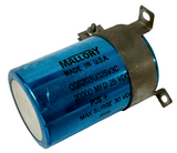Mallory CGS203U025V3C Electrolytic Capacitor 20000 µF 25VDC 10%+75% w/ Clamp