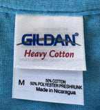 Gildan Men's One Direction Tour 2013 Graphic Blue Short Sleeve Shirt Size Medium