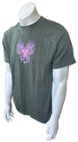 Anvil Men's Endometriosis Foundation Of America Butterfly Green Shirt Size Large